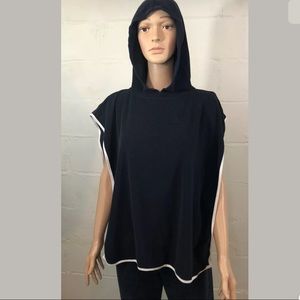 American Apparel Hooded Towel OS Navy Loop Terry